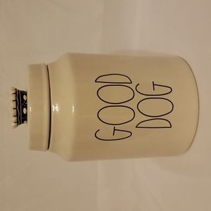 Rae Dunn Good Dog dog treat jar
